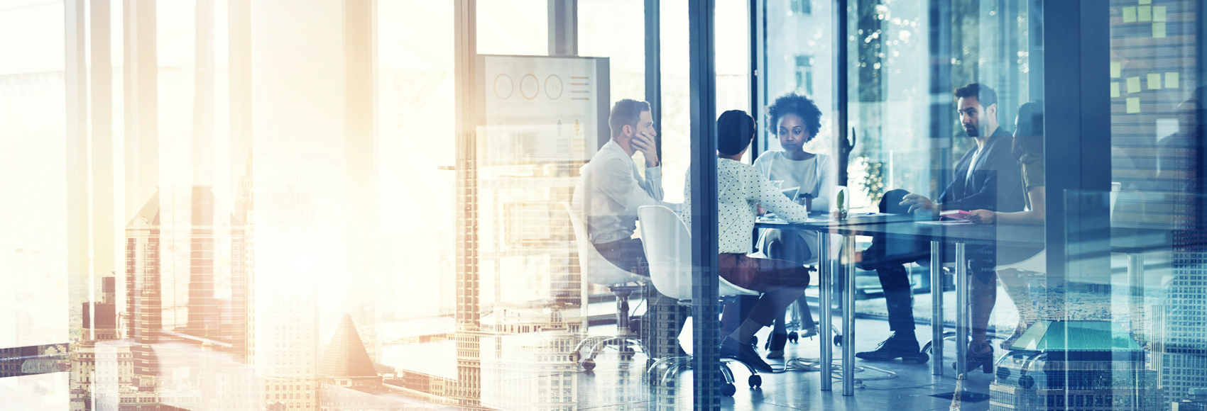 Group of people in a business meeting