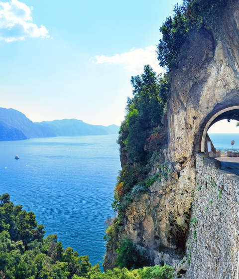 Road on the Amalfi Coast, Italy